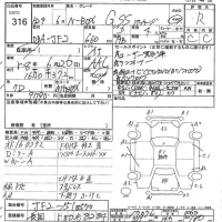 Honda N BOX лот № 316 оценка R  с аукциона в Японии 7