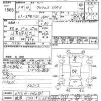 Toyota WISH лот № 1568 оценка R  с аукциона в Японии 7
