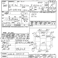 Toyota WISH лот № 347 оценка R  с аукциона в Японии 7