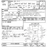 Toyota ALPHARD лот № 475 оценка 3.5  с аукциона в Японии 7