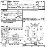 Toyota RACTIS лот № 3800 оценка 3  с аукциона в Японии 8