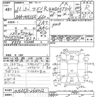 Suzuki WAGON R лот № 481 оценка R  с аукциона в Японии 7