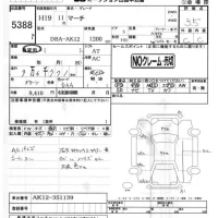 Nissan MARCH лот № 5388 оценка 3.5  с аукциона в Японии 4