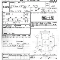 Volkswagen GOLF лот № 5506 оценка 3.5  с аукциона в Японии 4