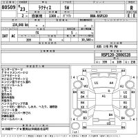 Toyota RACTIS лот № 80509 оценка R  с аукциона в Японии 2