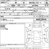 Lexus NX лот № 10013 оценка RA  с аукциона в Японии 2