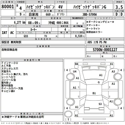 Daihatsu HIJET VAN  с аукциона в Японии
