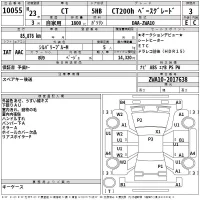 Lexus CT лот № 10055 оценка 3  с аукциона в Японии 2