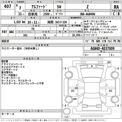 Toyota ALPHARD  с аукциона в Японии