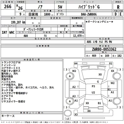 Toyota NOAH  с аукциона в Японии