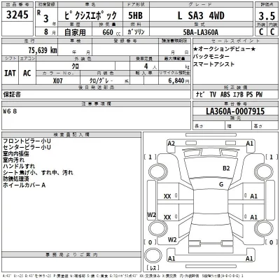 Toyota PIXIS EPOCH  с аукциона в Японии