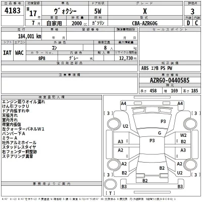 Toyota VOXY  с аукциона в Японии