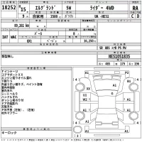 Nissan ELGRAND лот № 18252 оценка RA  с аукциона в Японии 2