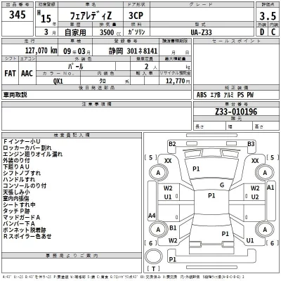 Nissan FAIRLADYZ  с аукциона в Японии