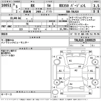 Lexus RX лот № 10051 оценка 3.5  с аукциона в Японии 2