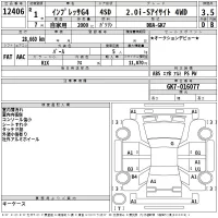 Subaru IMPREZA G4 лот № 12406 оценка 3.5  с аукциона в Японии 2