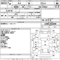 Daihatsu TANTO лот № 18151 оценка RA  с аукциона в Японии 2