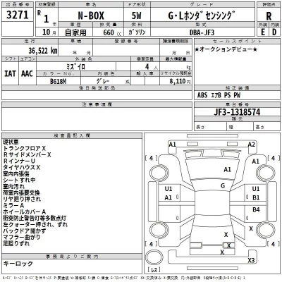 Honda N BOX  с аукциона в Японии