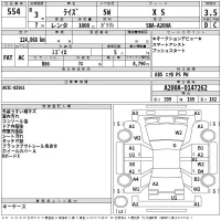 Toyota RAIZE лот № 554 оценка 3.5  с аукциона в Японии 2