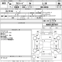 Toyota ALPHARD лот № 603 оценка RA  с аукциона в Японии 2