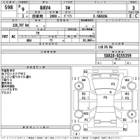 Toyota RAV4 лот № 598 оценка 3  с аукциона в Японии 2