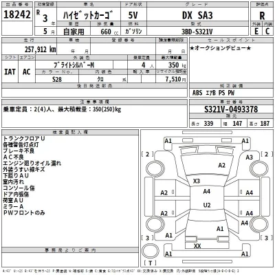 Daihatsu HIJET VAN  с аукциона в Японии