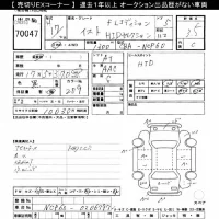 Toyota IST лот № 70047 оценка 3.5  с аукциона в Японии 10