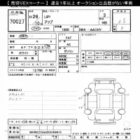 Volkswagen UP лот № 70027 оценка 3.5  с аукциона в Японии 10