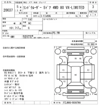 Toyota LAND CRUISER лот № 20037 оценка 3  с аукциона в Японии 9