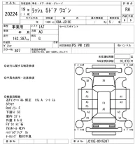 Toyota RUSH лот № 20224 оценка RA  с аукциона в Японии 9