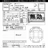 Daihatsu Cast лот № 70434 оценка ***  с аукциона в Японии 10