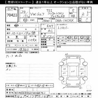Volkswagen GOLF лот № 70423 оценка 3.5  с аукциона в Японии 10