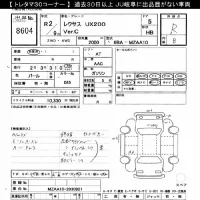 Lexus UX лот № 8604 оценка R  с аукциона в Японии 11