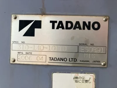TADANO CRANE