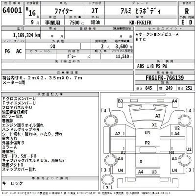 Mitsubishi FUSO FIGHTER  с аукциона в Японии