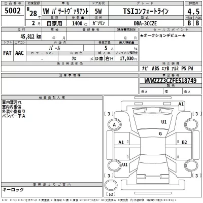 Volkswagen PASSAT VARIANT  с аукциона в Японии