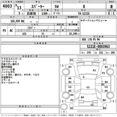 Toyota SPARKY  с аукциона в Японии
