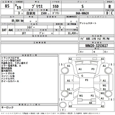 Toyota Prius  с аукциона в Японии