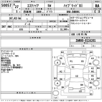 Toyota ESQUIRE лот № 50057 оценка RA  с аукциона в Японии 2