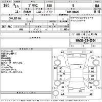 Toyota Prius лот № 160 оценка RA  с аукциона в Японии 2