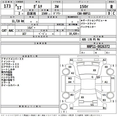 Toyota PORTE  с аукциона в Японии