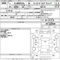 Honda N BOX лот № 3008 оценка 3.5  с аукциона в Японии 2