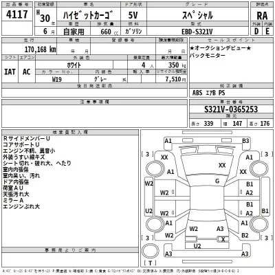 Daihatsu HIJET VAN  с аукциона в Японии