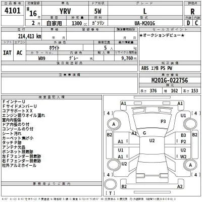 Daihatsu YRV  с аукциона в Японии