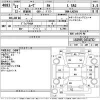Daihatsu MOVE лот № 4083 оценка 3.5  с аукциона в Японии 2