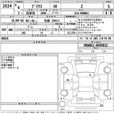 Toyota Prius  с аукциона в Японии