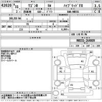 Suzuki WAGON R лот № 42020 оценка 3.5  с аукциона в Японии 2