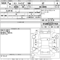 Renault TWINGO лот № 5024 оценка 4  с аукциона в Японии 2
