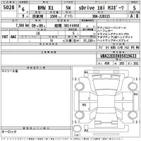 BMW X1 лот № 5028 оценка 5  с аукциона в Японии 2