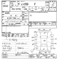 Toyota VITZ лот № 3042 оценка 3.5  с аукциона в Японии 3